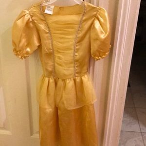 Girls yellow costume princess dress
